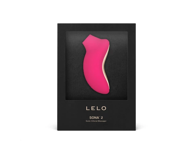 LELO Sona 2 - hanghullámos csiklóizgató (cseresznye)