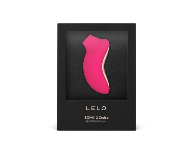 LELO Sona 2 Cruise - hanghullámos csiklóizgató (cseresznye)