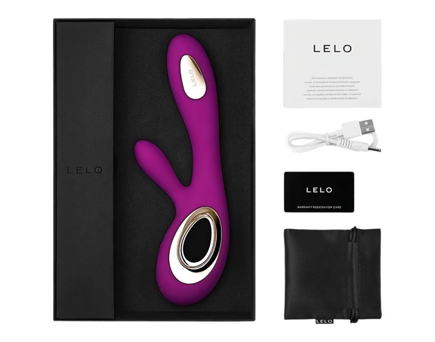 LELO Soraya Wave - akkus, csiklókaros, bólogató vibrátor (lila)