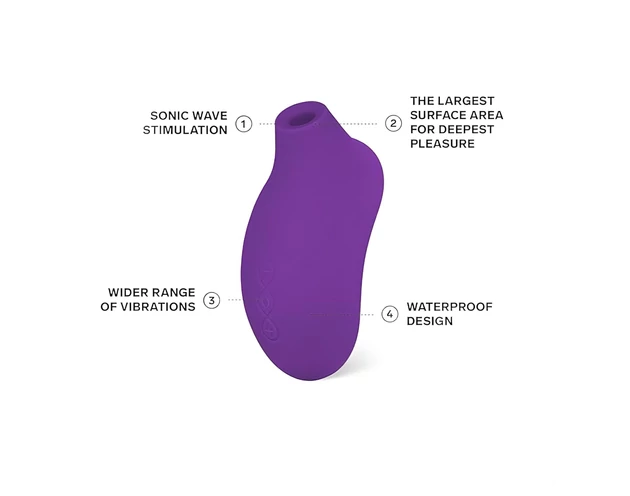 LELO Sona 2 - hanghullámos csiklóizgató (lila)