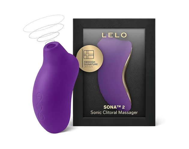 LELO Sona 2 - hanghullámos csiklóizgató (lila)