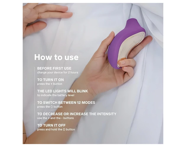 LELO Sona 2 - hanghullámos csiklóizgató (fekete)