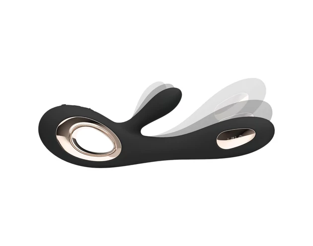 LELO Soraya Wave - csiklókaros, bólogató vibrátor (fekete)