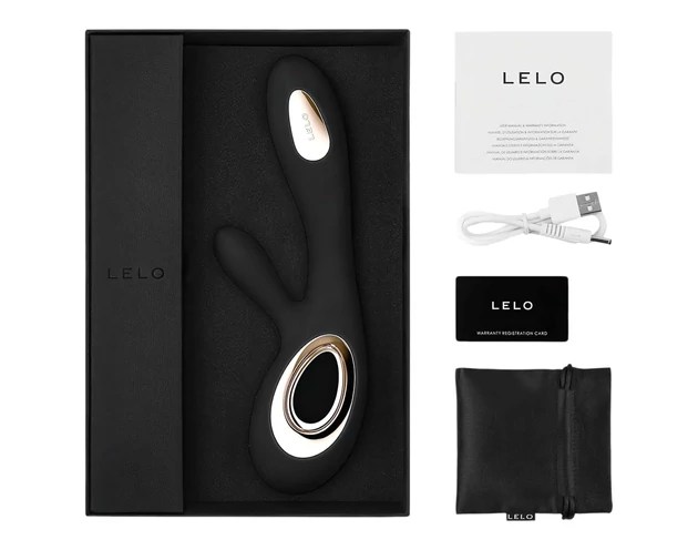 LELO Soraya Wave - csiklókaros, bólogató vibrátor (fekete)