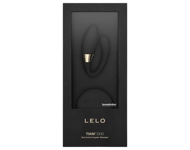 LELO Tiani Duo - szilikon párvibrátor (fekete)
