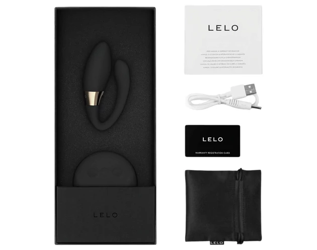 LELO Tiani Duo - szilikon párvibrátor (fekete)