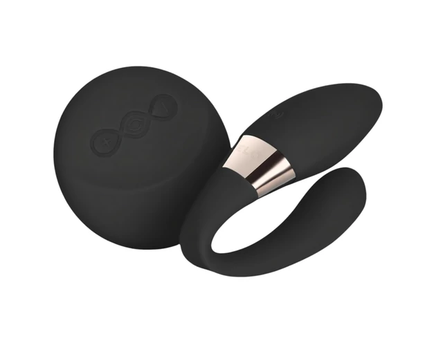 LELO Tiani Duo - szilikon párvibrátor (fekete)