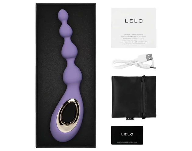 LELO Soraya Beads - akkus, vízálló anál vibrátor (lila)