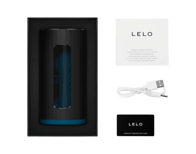 LELO F1s V3 - interaktív maszturbátor (fekete-kék)