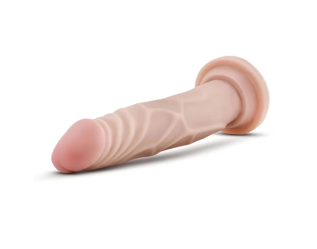 Dr. Skin 7,5 - tapadókorongos élethű dildó - natúr (19cm)