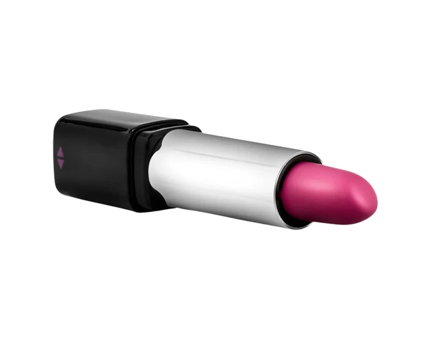 Blush Lipstick Rosé - vízálló rúzs vibrátor (fekete-pink)