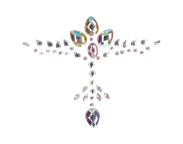 Le Désir - csillogó dekoltázs matrica (szivárvány)