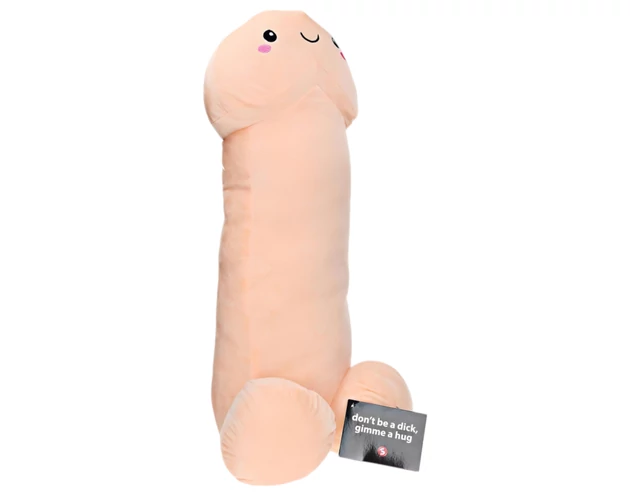 Ölelhető pénisz plüss - 30cm (natúr)