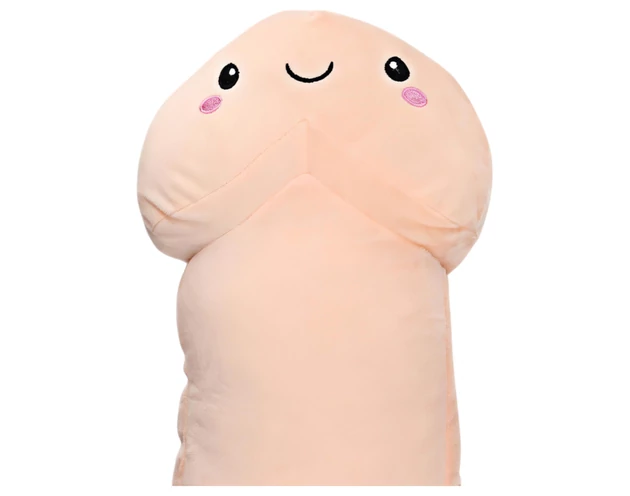 Ölelhető pénisz plüss - 30cm (natúr)