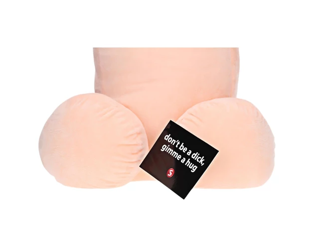 Ölelhető pénisz plüss - 30cm (natúr)