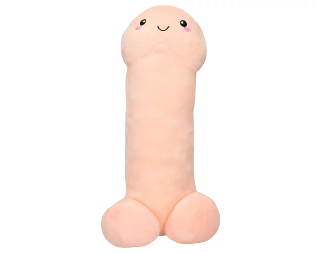 Ölelhető pénisz plüss - 30cm (natúr)