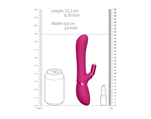 Vive Chou - akkus, cserélhető fejes csiklókaros vibrátor (pink)