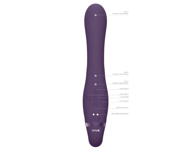 Vive Suki - felcsatolható vibrátor tartópánt nélkül (lila)