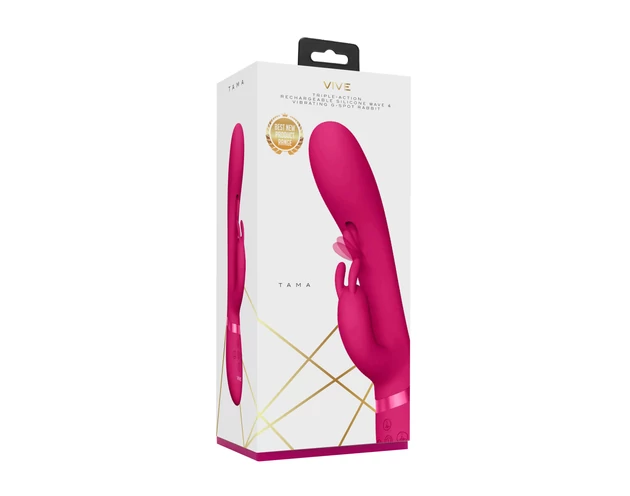 Vive Tama - akkus, csiklókaros G-pont vibrátor (pink)