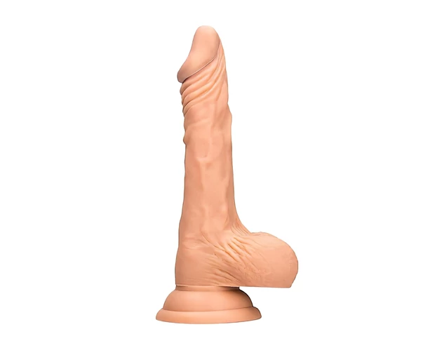 RealRock Dong 10 - élethű, herés dildó (25cm) - natúr