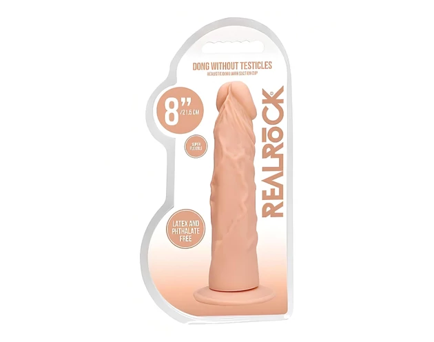 RealRock Dong 8 - élethű dildó (20cm) - natúr