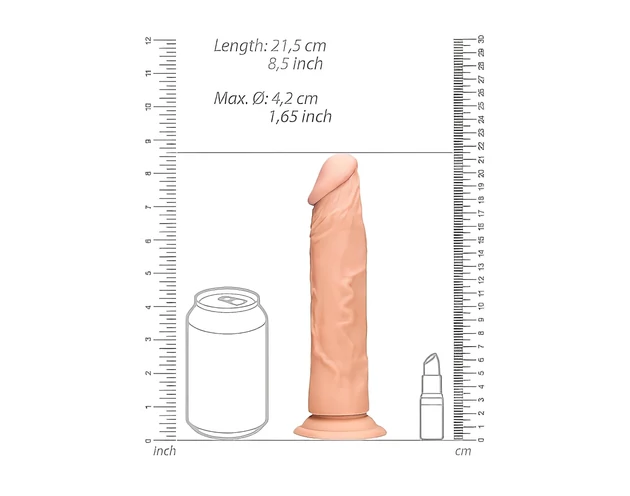 RealRock Dong 8 - élethű dildó (20cm) - natúr