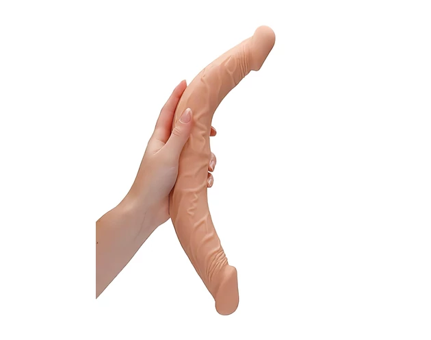 RealRock Double Dong 14 - dupla dildó (36cm) - natúr