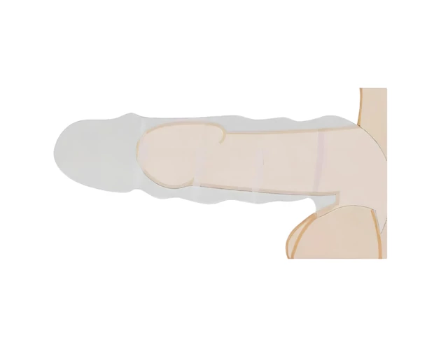 RealRock Penis Sleeve 8 - péniszköpeny (21cm) - natúr