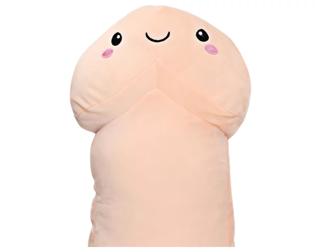 Ölelhető pénisz plüss - 60cm (natúr)