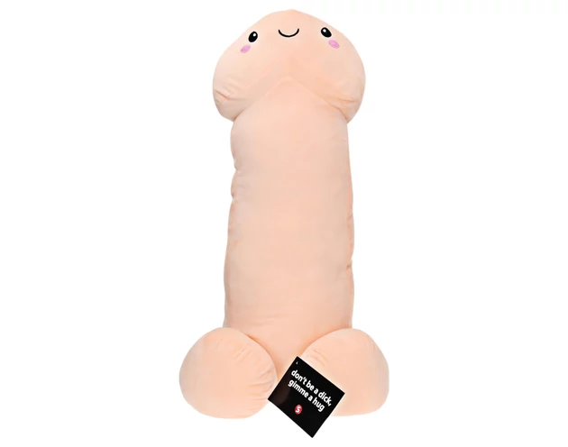 Ölelhető pénisz plüss - 60cm (natúr)