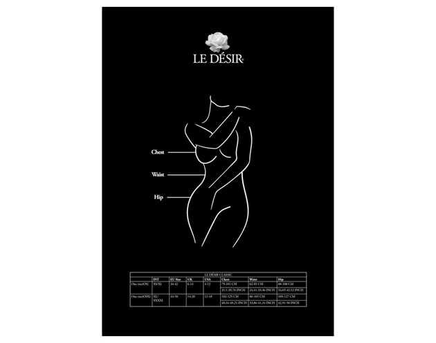 Le Désir Plus Size - nyitott harisnya - fekete (XXL-4XL)