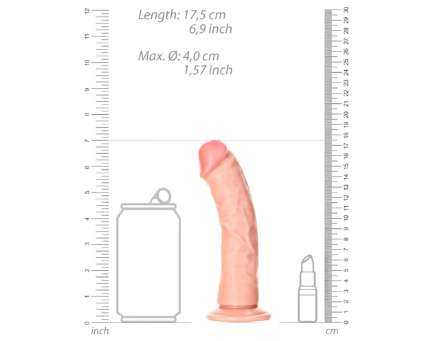 RealRock - tapadókorongos realisztikus dildó - 15,5cm (natúr)