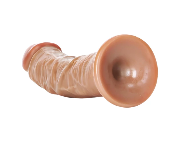 RealRock - realisztikus dildó - 15,5cm (sötét natúr)