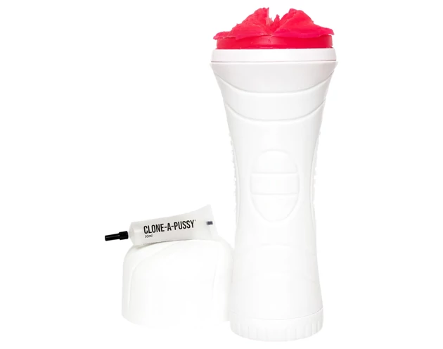 Clone-a-Pussy - puncimásoló és mandzsetta készlet (pink)