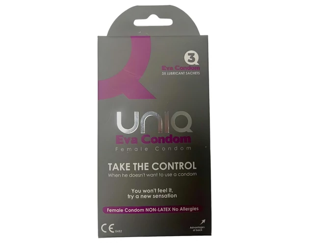 Uniq Eva - latexmentes női óvszer (3db)
