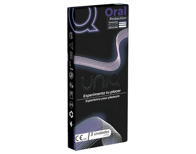 Uniq - latexmentes orál óvszer (3db)