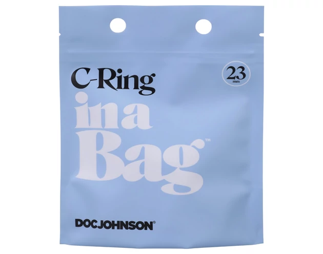 Doc Johnson C-Ring - szilikon péniszgyűrű (fekete)