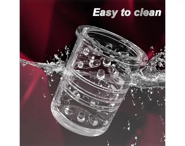 AlvUp - lökő forgó maszturbátor (fekete)