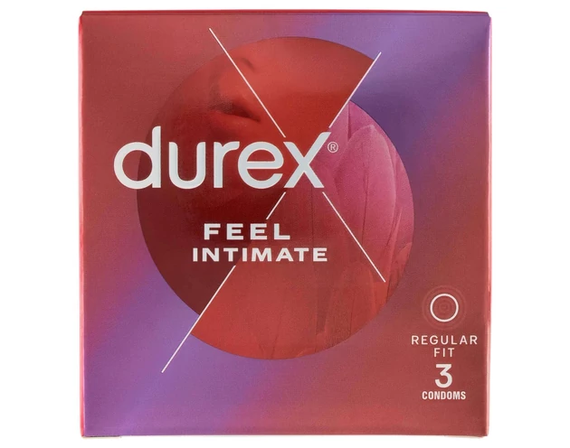Durex Feel Intimate - vékonyfalú óvszer (3db)