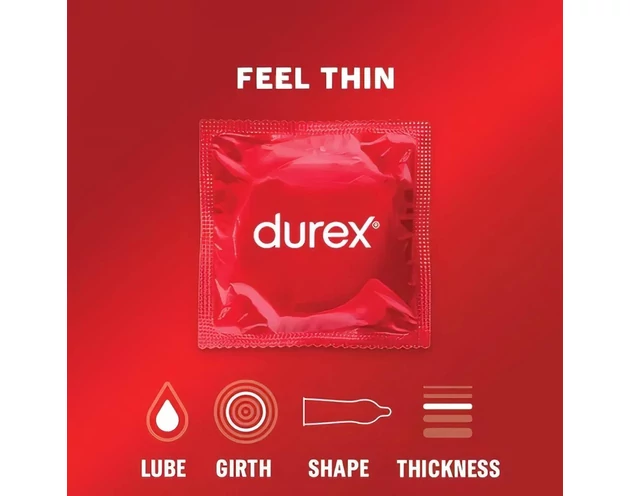 Durex Feel Thin - élethű érzés óvszer (12db)