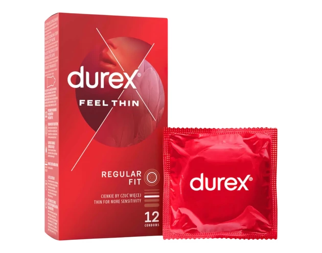 Durex Feel Thin - élethű érzés óvszer (12db)
