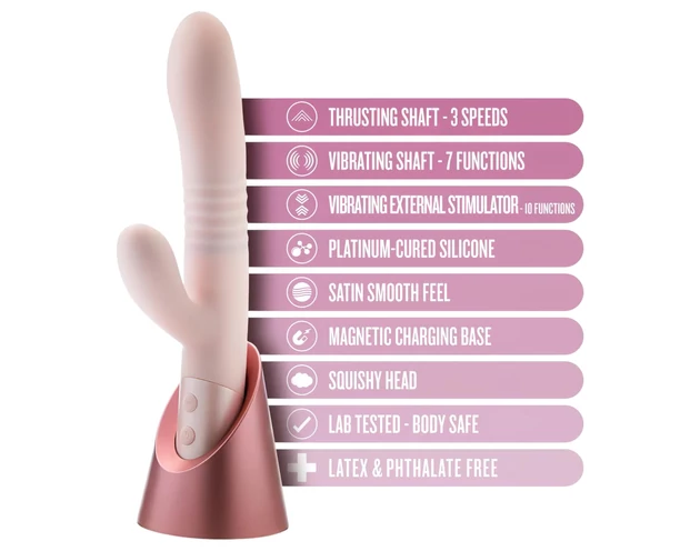 Blush Fraya - csiklókaros lökő vibrátor (pink)