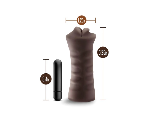 Enlust Krystal - vibrációs műszáj MI képekkel (barna)