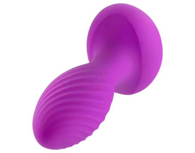 Oh My Gem - vibrációs anál plug kővel (lila)