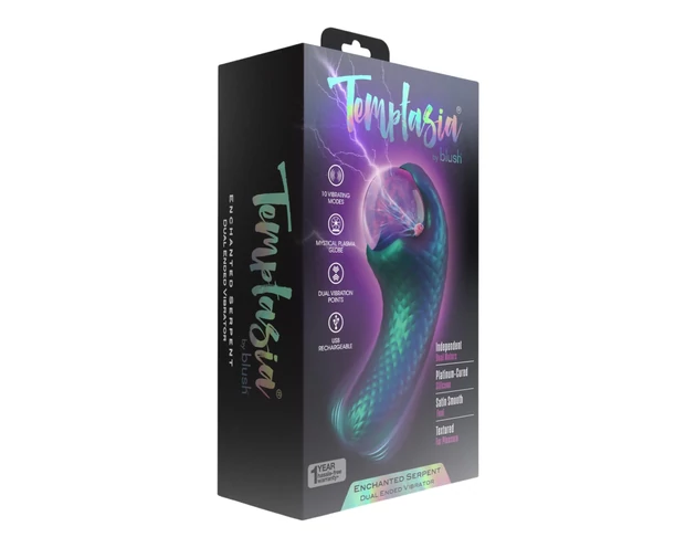 Temptasia Enchanted Serpent - mítikus csikló vibrátor (zöld)