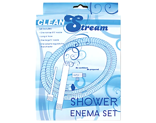 Shower Enema - alumínium intim zuhany szett (ezüst)