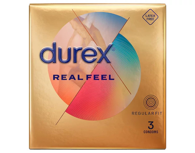 Durex Real Feel - latexmentes óvszer (3db)