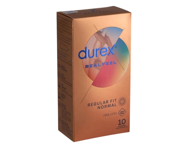 Durex Real Feel - latexmentes óvszer (10db)