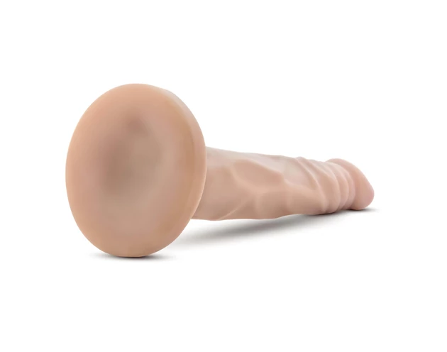 Dr. Skin 5 - tapadókorongos élethű dildó - natúr (14,5cm)