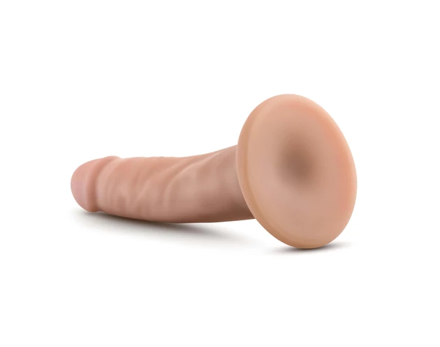 Dr. Skin 5,5 - tapadókorongos élethű dildó - natúr (14cm)